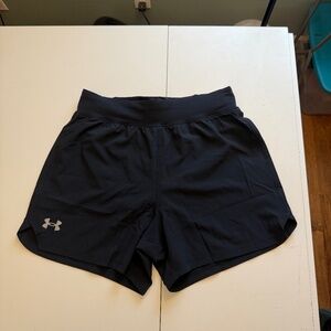 NWT Under Armour Black UA Speedpocket Swyft 5" Running Shorts Men's - Medium